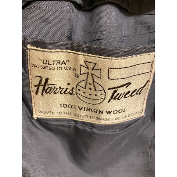 Harris Tweed Men's Blazer Sport Coat Wool Two-Button Jacket Size 44L - Picture 6 of 8